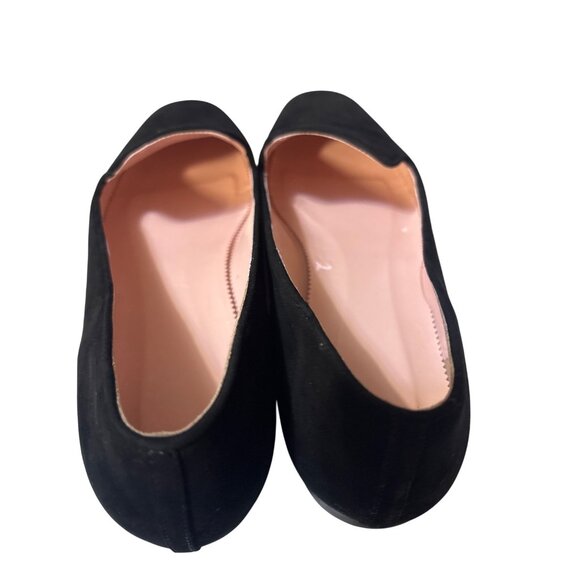 J.Crew Womens Black Suede Smoking Slippers Size 9.5 - Picture 4 of 8